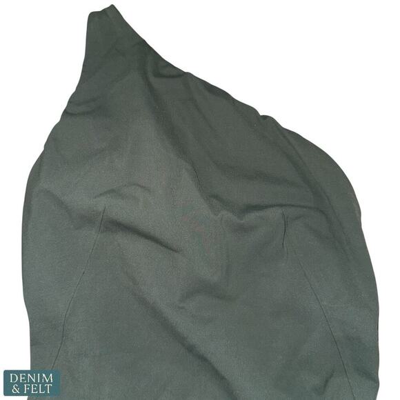 Lululemon Lab Asymmetrical One-Shoulder Bodysuit Full-On Luxtreme Green Sz 6 - Picture 6 of 12